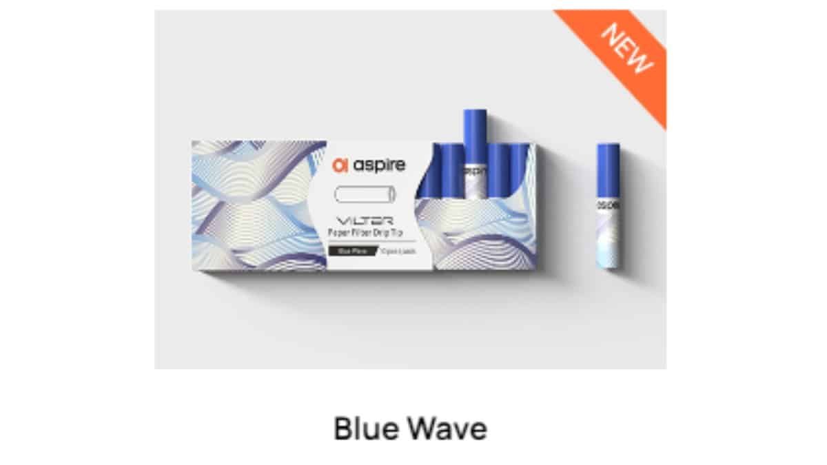 Aspire Vilter Paper Filters - BLUE WAVE Pack (10 Filters)