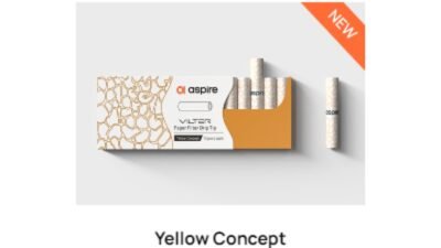 Aspire Vilter Paper Filters - YELLOW CONCEPT Pack (10 Filters)