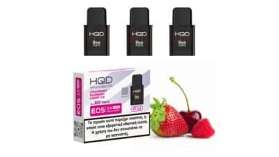 EOS2 POD - STRAWBERRY RASPBERRY CHERRY ICE 2400PUFFS (3 PCS)