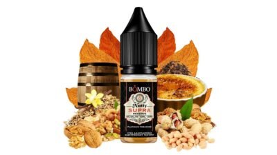Bombo Platinum Tobaccos Nutty Supra Reserve 10ml 20mg Nic Salts