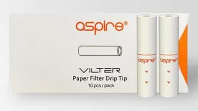 Aspire Vilter Paper Filters - White Pack (10 Filters)