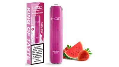 HQD Wave Φράουλα – Καρπούζι – Red Star Lush Strawberry-Watermelon